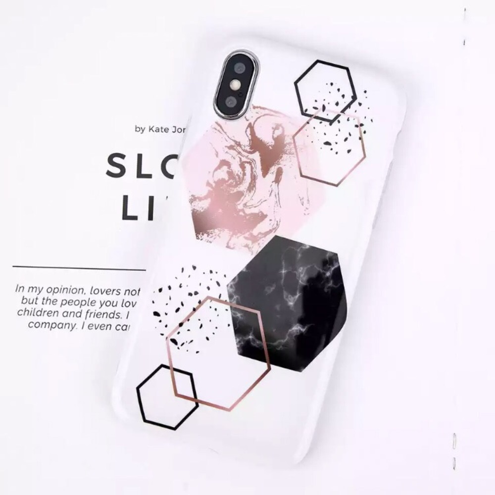 SALE‼️NEW iPhone X Cover Case Geometric Marble